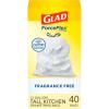 imageGlad ForceFlex Tall Kitchen Drawstring Trash Bags 13 Gal Fragrance Free 110 Ct Package May VaryFragrance Free