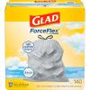 imageGlad ForceFlex Tall Kitchen Trash Bags 13 Gallon Fresh Clean 80 Count Package May Vary140 Count Pack of 1