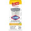 imageGlad Medium Trash Bags 8 Gallon Gain Original with Febreze Garbage Bags With Odor Control and Drawstring 80 CountLemon Fresh Bleach