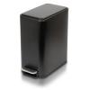 imageGlad Slim Bathroom Trash Can  Small Garbage Pail with Soft Close Lid ampamp Step Foot Pedal  Narrow Stainless Steel Waste Basket with Removable Inner Bucket 26 GallonBlack