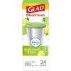 imageGlad Small Trash Bags 4 Gallon Lemon Fresh Bleach Garbage Bags Odor Resistant with Drawstring 80 CountSweet Citron  Lime