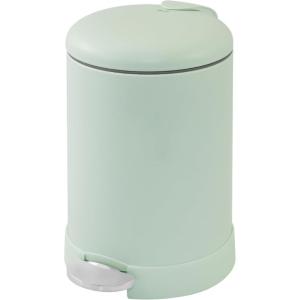 imageGLAD Small Trash Can 12 Gallon  Round Stainless Steel Garbage Bin with Soft Close Lid ampamp Step Foot Pedal  Metal Waste Basket with Removable Inner Bucket StainlessGreen