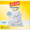 imageGlad ForceFlex Tall Kitchen Drawstring Trash Bags 13 Gal Fragrance Free 140 Ct Package May Vary