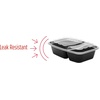 image:imageGlad TakeAways 30Pack SnapSeal 2Compartment Dishwasher and Freezer Safe Reusable Food Storage Meal Prep Containers Made in North America 28 oz BPA Free60Pack